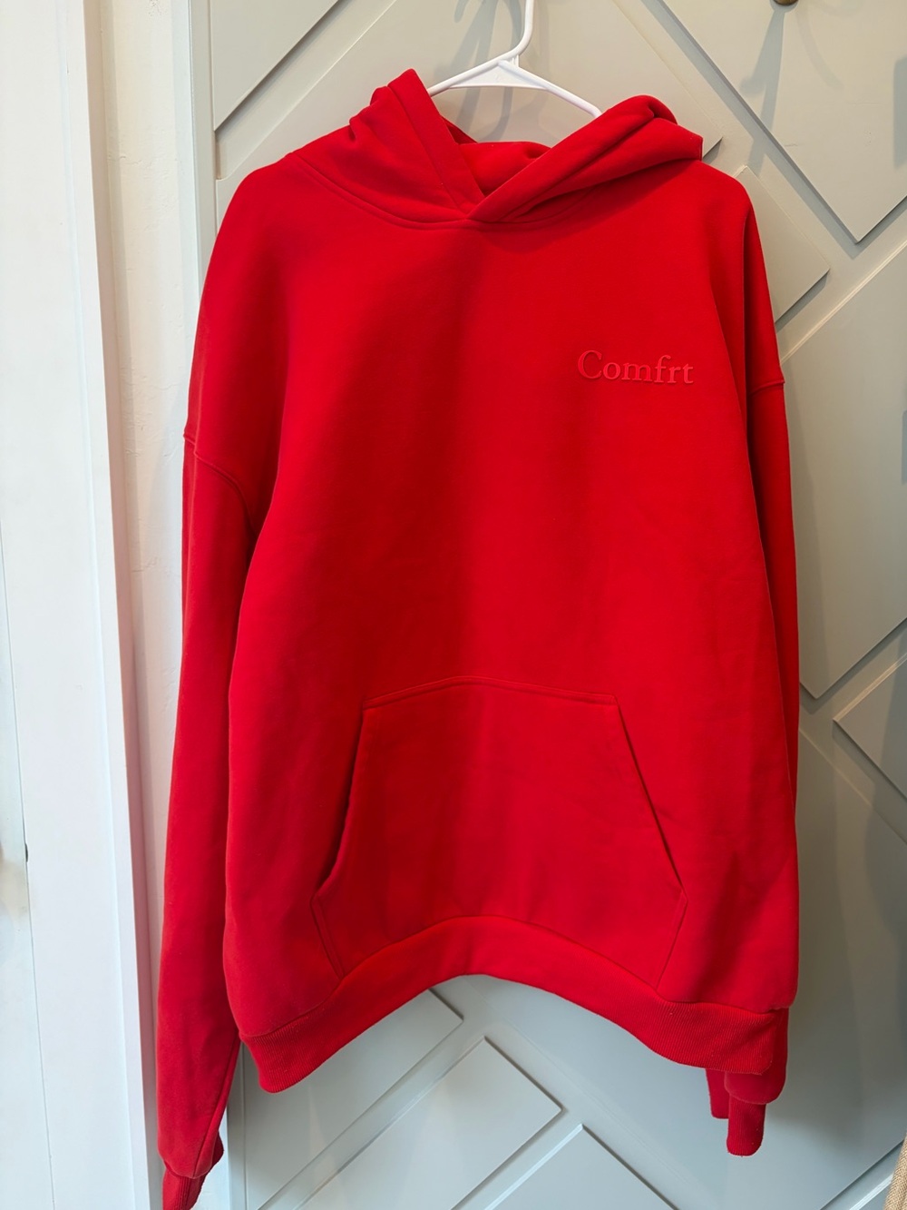 Red 'Comfrt' Hoodie XXL Comfort Sweatshirt